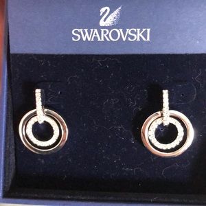 Swarovski Circle Pierced Earrings